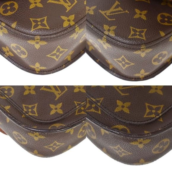 LOUIS VUITTON Saint Cloud MM Shoulder Bag Monogram Leather Brown Germany M51243 - Picture 7 of 13